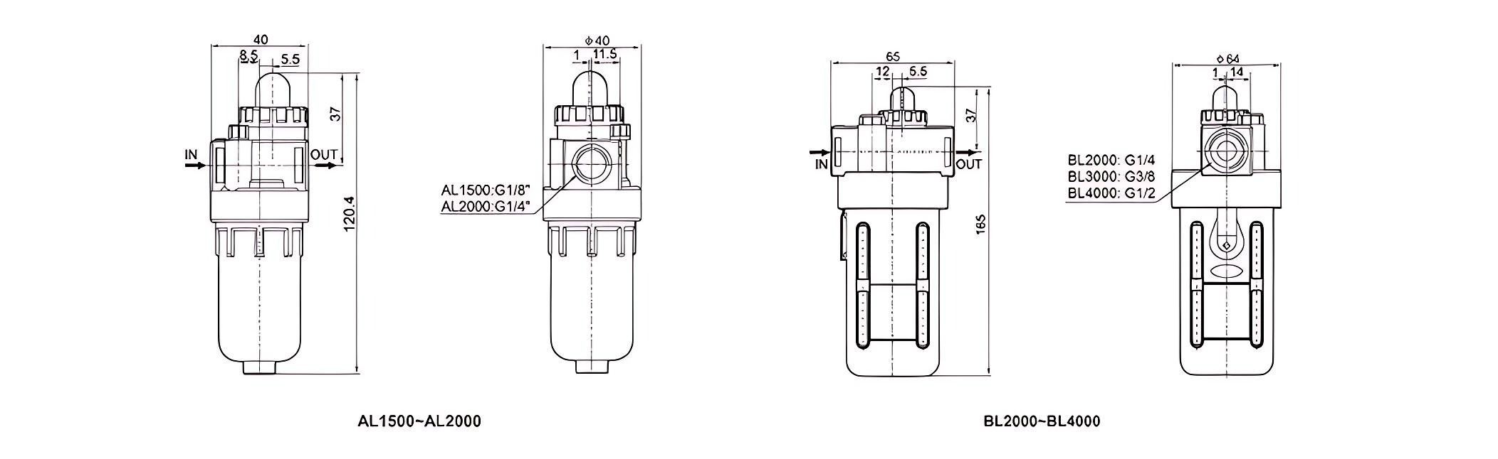 Pneumatic components Air Lubricator