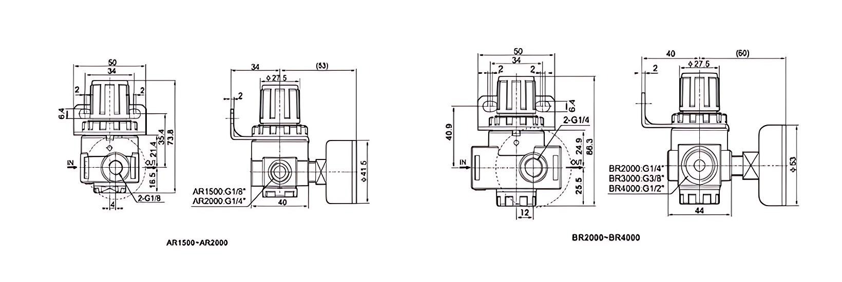Airtac Regulator Air Pressure Regulator