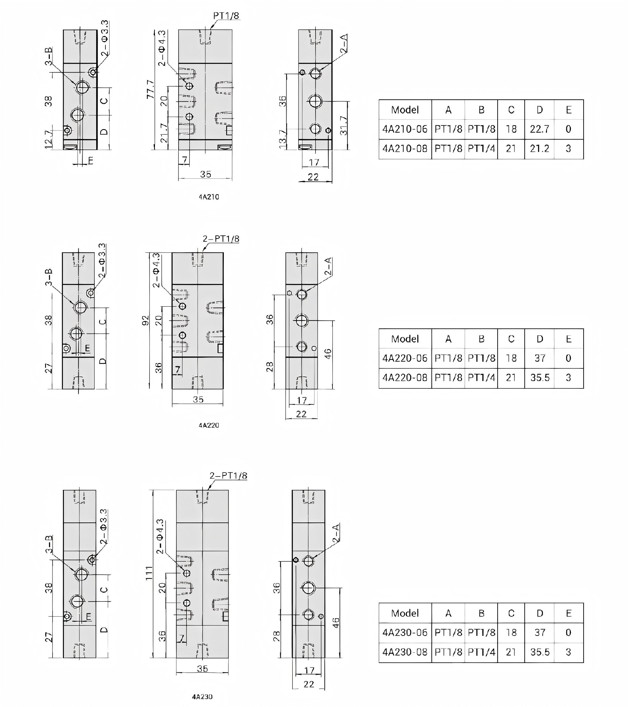4A Series Air Pilot Control Valve_structure 4A Series Air Pilot Control Valve_structure