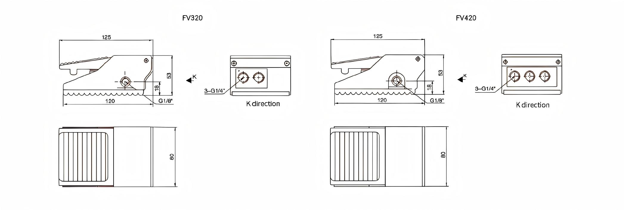 FV Foot Petal Valve FV Foot Petal Valve