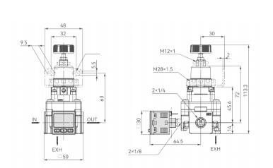 Precision pressure reducing valve Precision pressure reducing valve