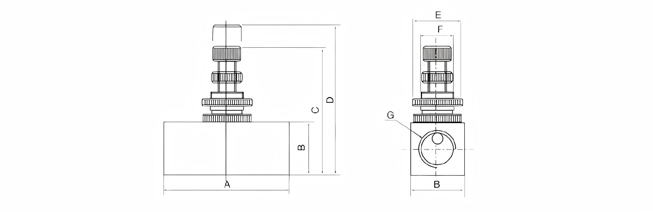 RE One-way Throttle Valve RE One-way Throttle Valve
