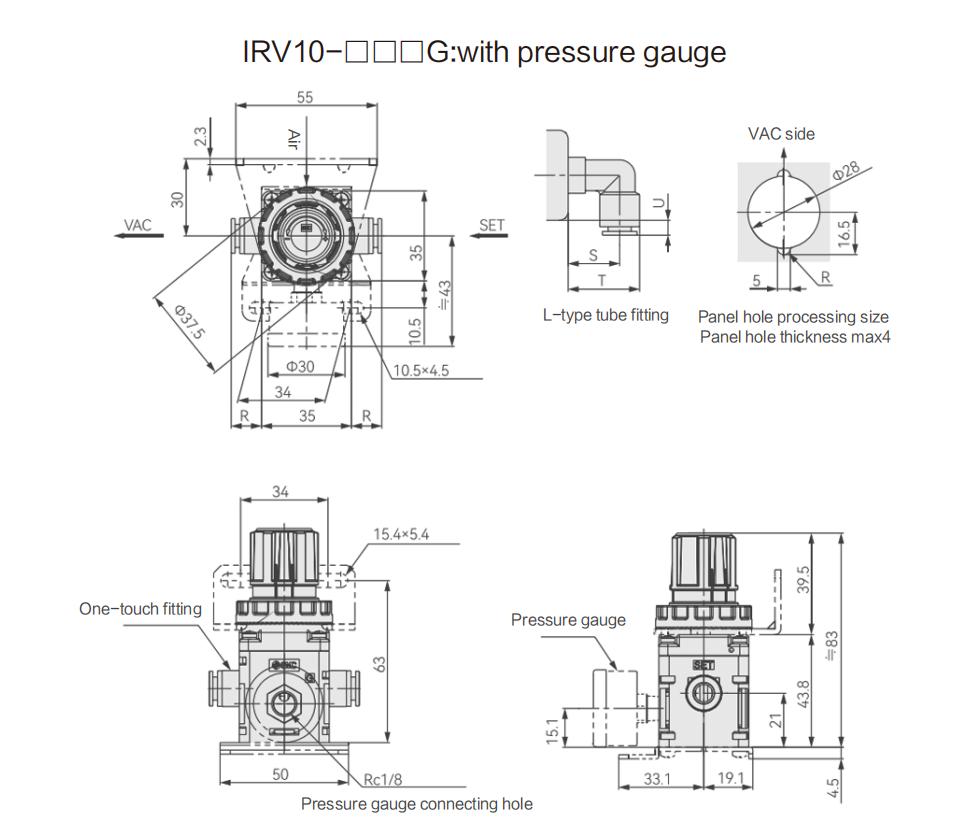 Precision negative pressure regulating valve Precision negative pressure regulating valve