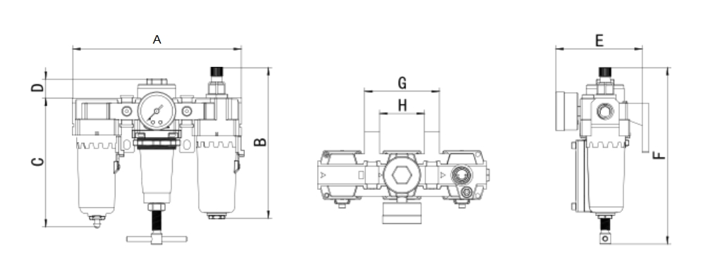 Air Filter Lubricator Regulator unit Air Filter Lubricator Regulator unit