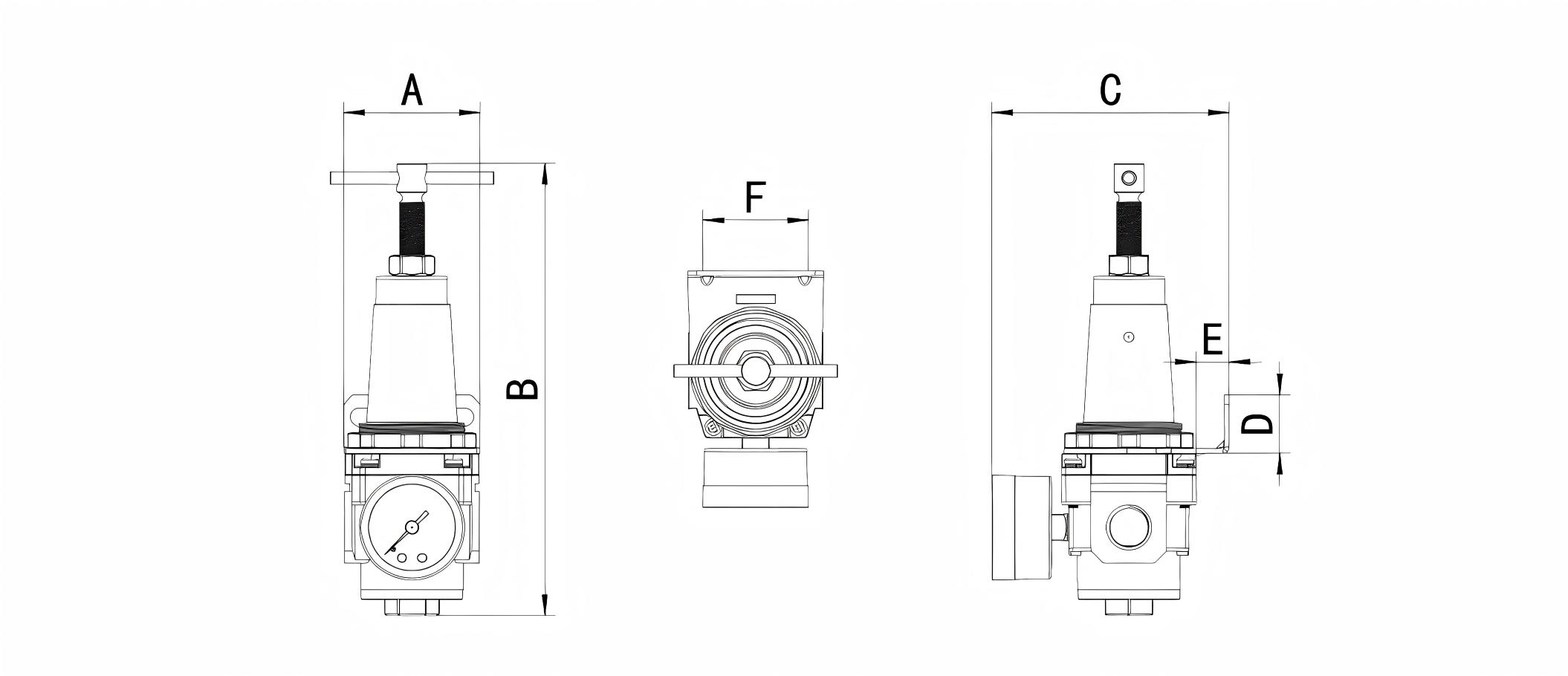 Metal Series Regulator Pressure Regulator