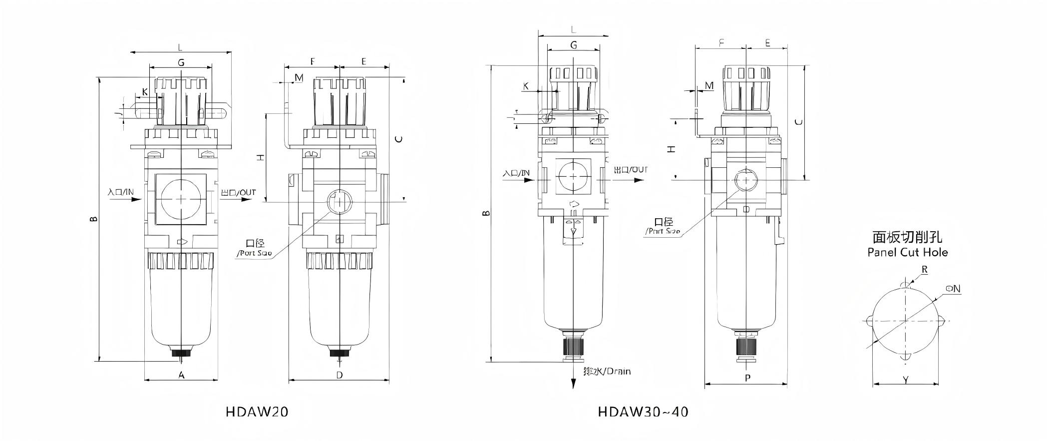 Air filter regulator HDA Series