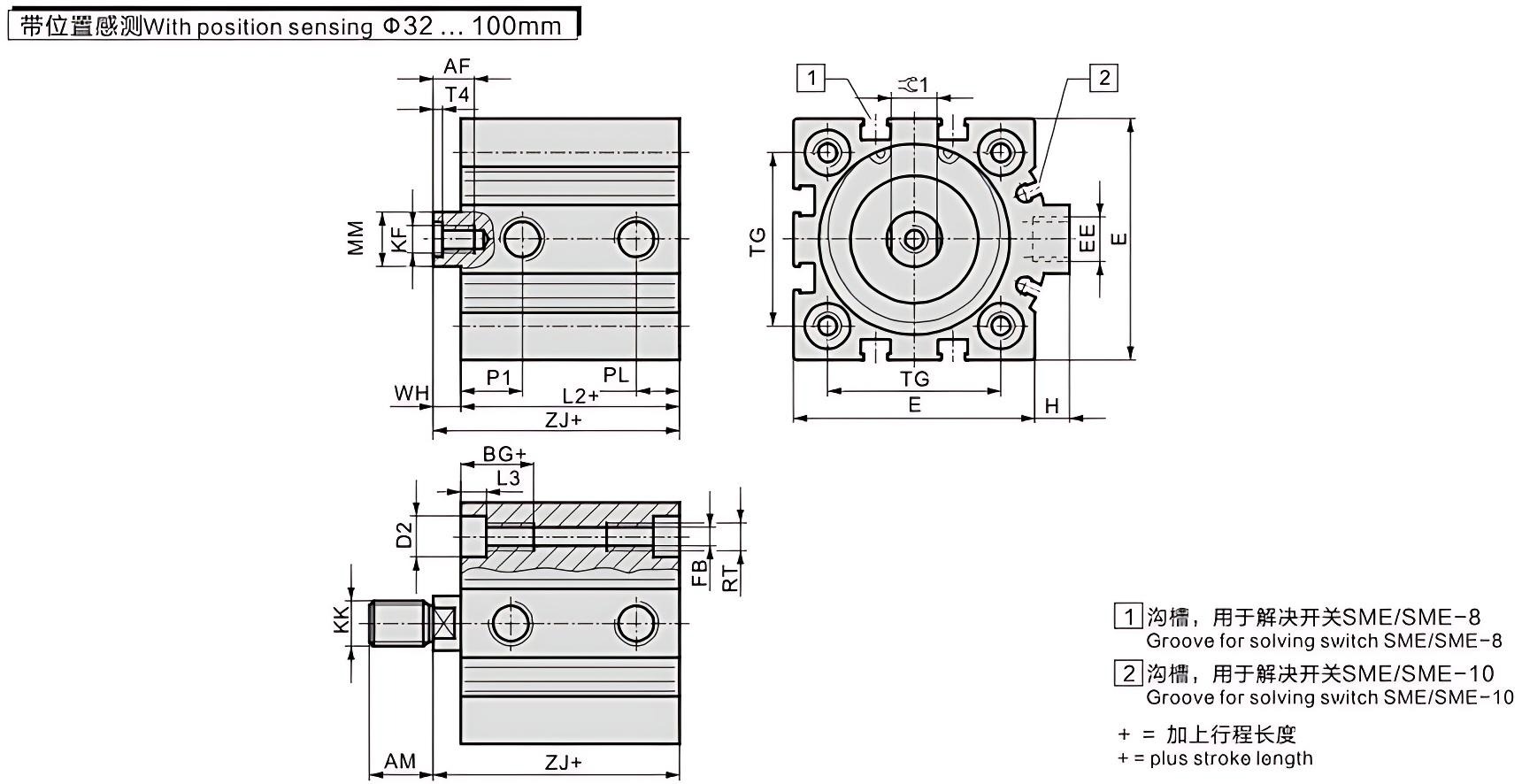 Compact Short-Stroke Cylinder ADVC Compact Short-Stroke Cylinder
