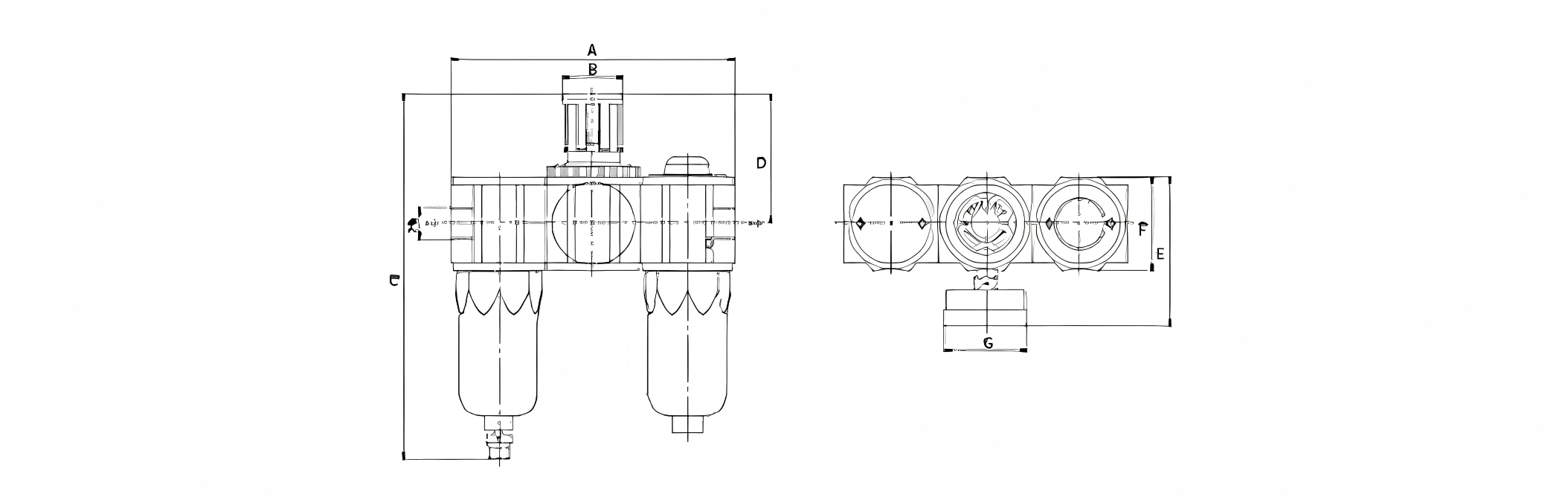 The 39 Series Hailong Type FRL Unit The 39 Series Hailong Type FRL Unit