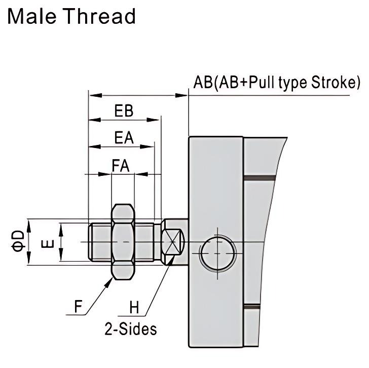 Standard Compact Air Cylinder ADN Standard Compact Air Cylinder