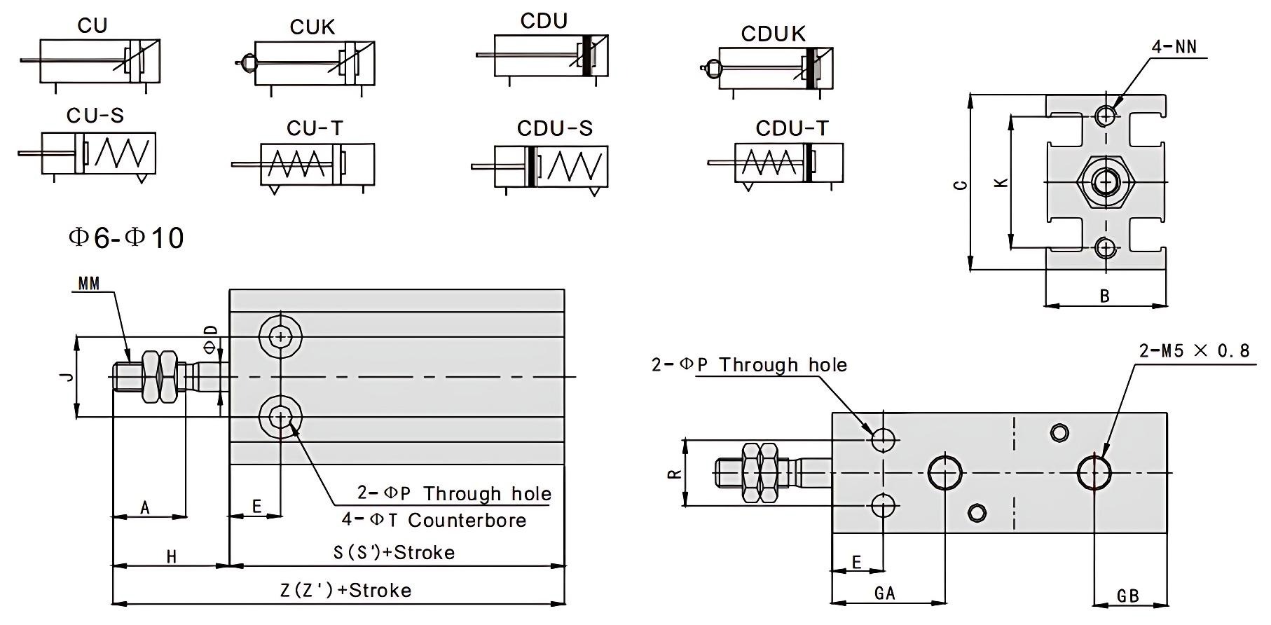 Round Body Air Cylinder  Round Body Air Cylinder