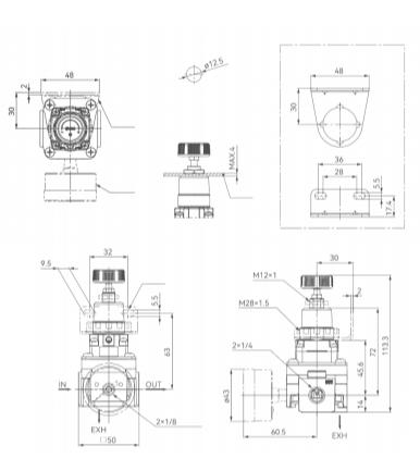 Precision air pressure valve Precision air pressure valve