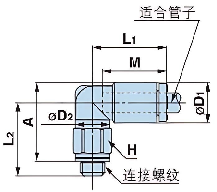 Y-KQ2L 外螺纹弯头_ Y-KQ2L 外螺纹弯头_