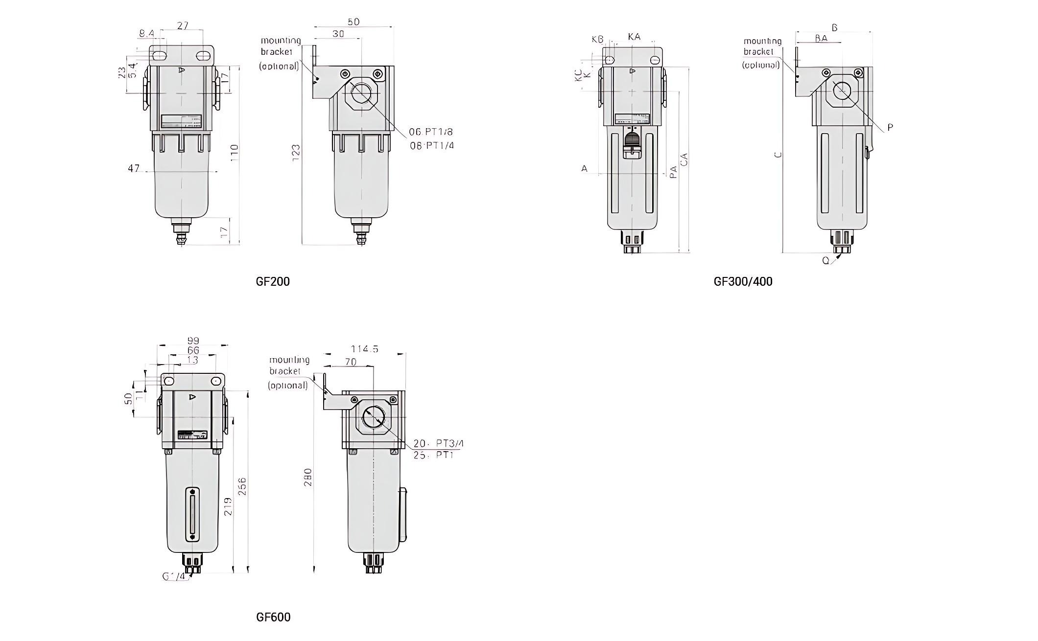 Airtac G series Airtac Filters