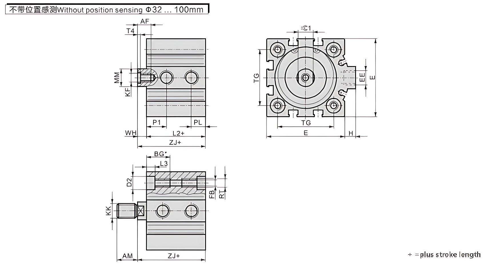 Compact Short-Stroke Cylinder ADVC Compact Short-Stroke Cylinder