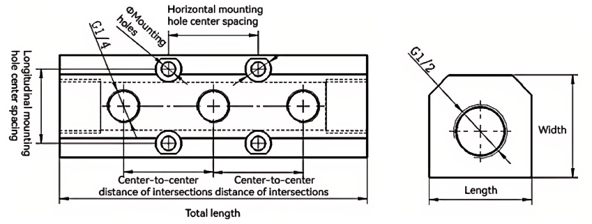 Air distributor pneumatic manifold
