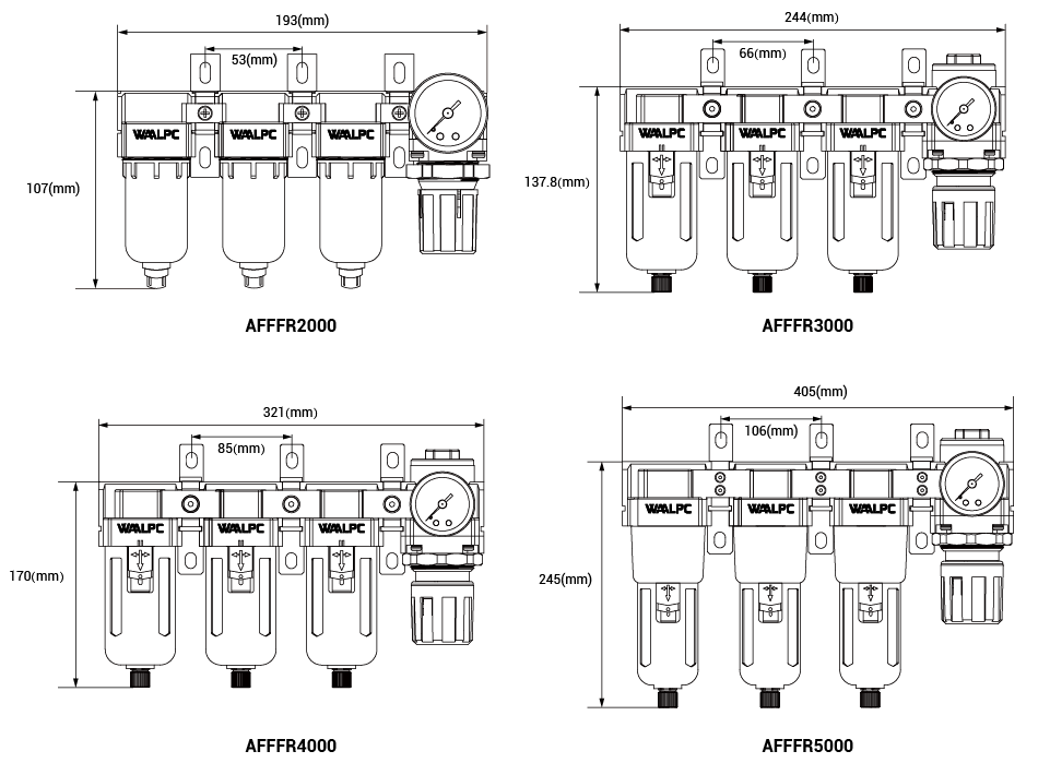 Multi-branch manifold filter Multi-branch manifold filter
