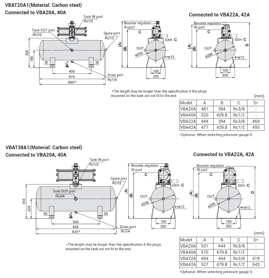 VBAT air tank VBAT air tank