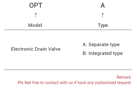 OPT drain valve automatic drain valve