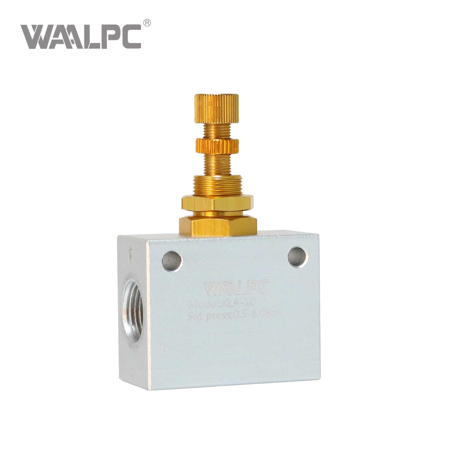 One-Way Restrictive Air Flow Control Valve KLA-10 Adjustable Speed Regulation with Durable Design