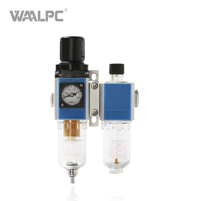 Airtac GFC Series GFC200-08/GFC300-10/GFC400-15 Air Filter Regulator Combo - Oil/Water Separator & Pressure Regulator, 1/4