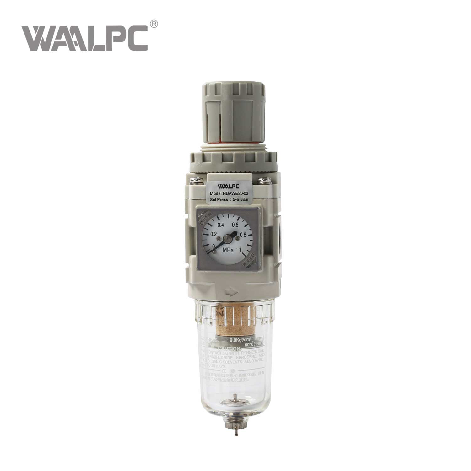 Modular Filter Pressure Regulator HDAW20-02 1/4‘’ Quick Installation for Air Preparation Kits 