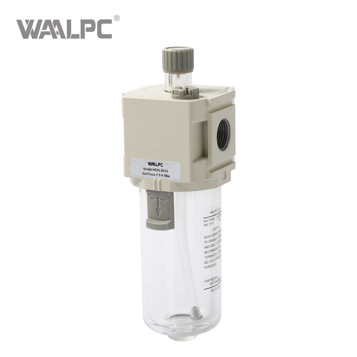 Oil Mist Lubricator HDAL Series 1/4'' 1.0MPa Precise Lubrication for Industrial Pneumatic Systems 40L/min