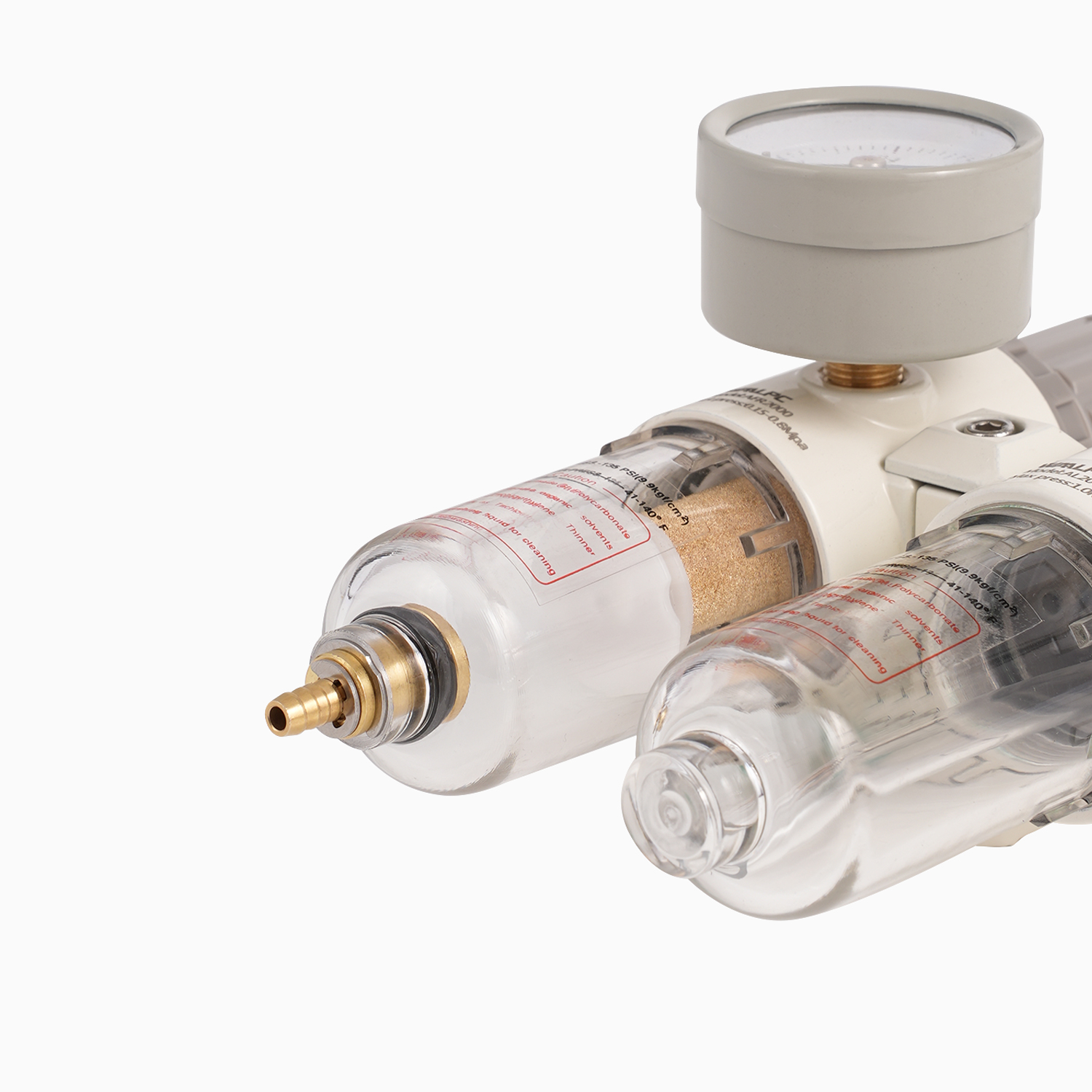 Manual Auto Drain PT NPT 1/4 1/2 Inch Air Filter Regulator Lubricator FRL 2 Combination for Pneumatic Hydraulic Equipments