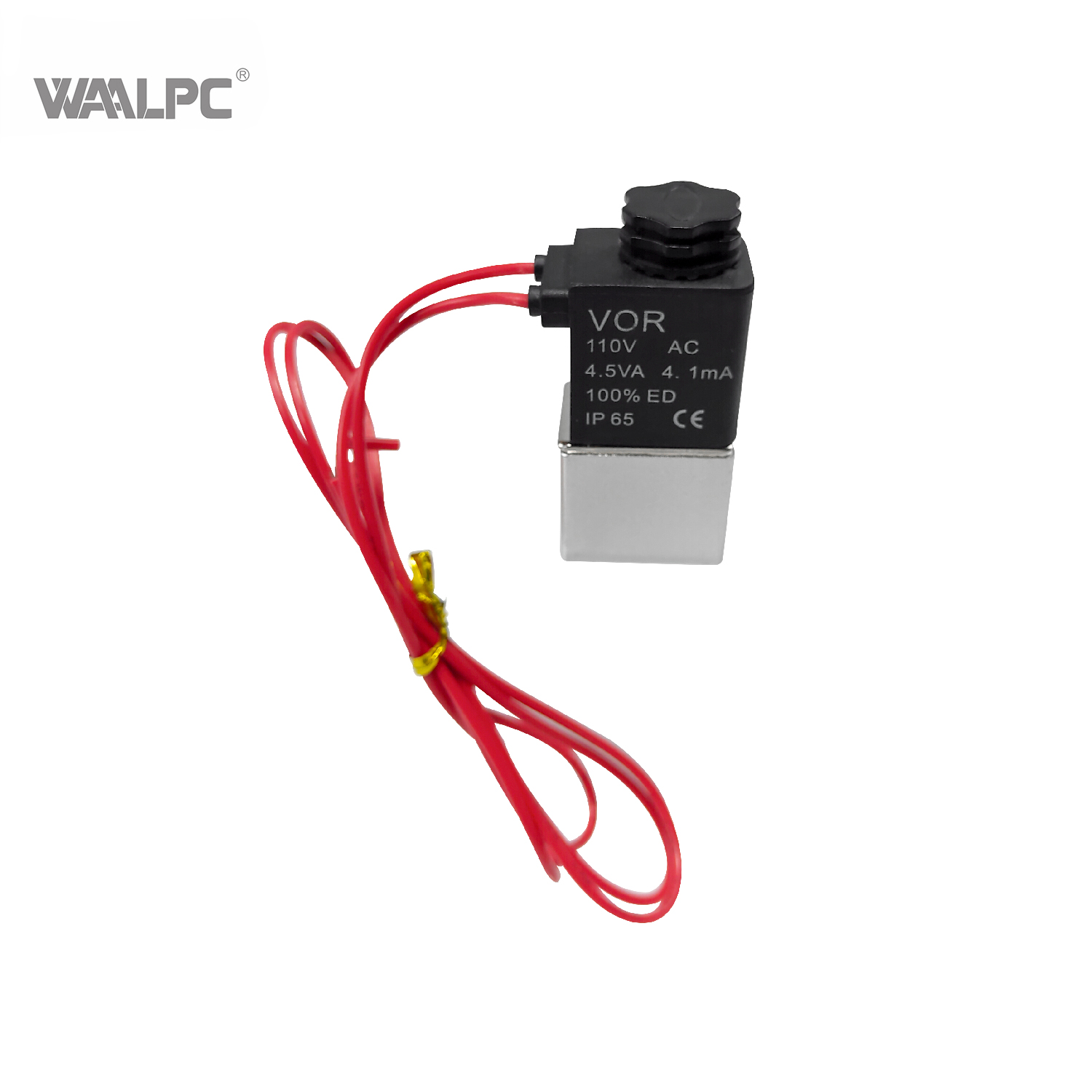 V&aacute;lvulas solenoides de 2/2 v&iacute;as 2V025 V&aacute;lvula de aire solenoide el&eacute;ctrica normalmente cerrada AC 110V 1/4''PT