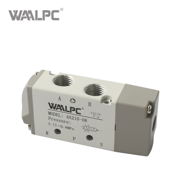 Airtac 4A Series 5/2 -Way Air Pilot Valve Pilot Pilot يعمل (PT1/8 إلى منافذ PT1/4 ، -20 درجة مئوية ~ 70 درجة مئوية) صمام التحكم في الهواء