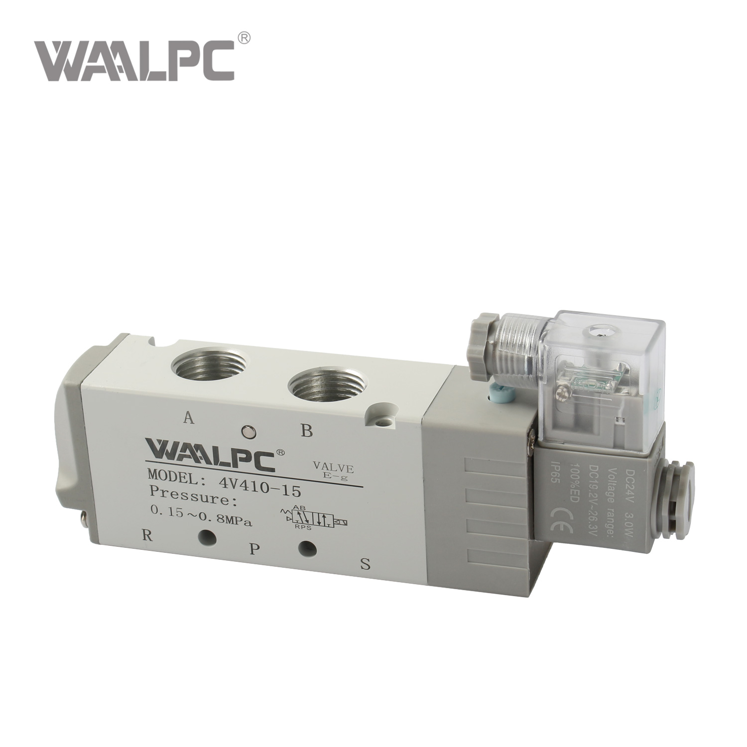 High Performance 4V410-15 5/2 Way Solenoid Valve with PT1/2 Port for Large Scale Automation