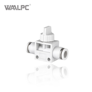 Manual Valve Connector Aluminum Copper Plastic Pneumatic One-touch External Thread Quick