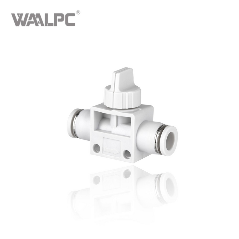 Manual Valve Connector Aluminum Copper Plastic Pneumatic One-touch External Thread Quick