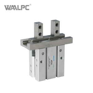 Parallel Gripper Pneumatic Cylinder with Integrated Linear Guide Customizable Jaw Initial Position for High-Speed Automation