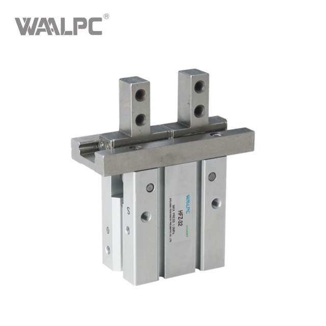 Parallel Gripper Pneumatic Cylinder with Integrated Linear Guide Customizable Jaw Initial Position for High-Speed Automation