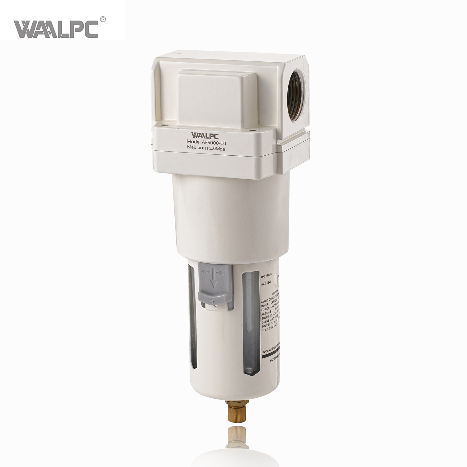 AF2000 white SMC Type 1/8′′ 1/4′′Top Quality Industrial Pneumatic Compressed Pressure Air Filter compressor semi auto drain