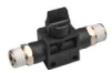 Manual Valve Connector Aluminum, Copper, Plastic Pneumatic One-touch External Thread Quick