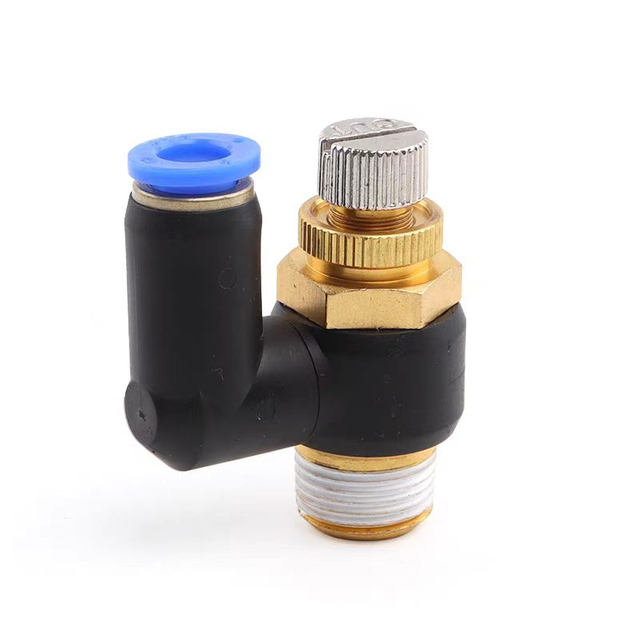 Throttle Fitting 04-06-08-10-12 Hot Sale Professional High Quality Pnuematic Throttle Fittings for Pneumatic Industry Pneumatic Accessories Throttle Fittings