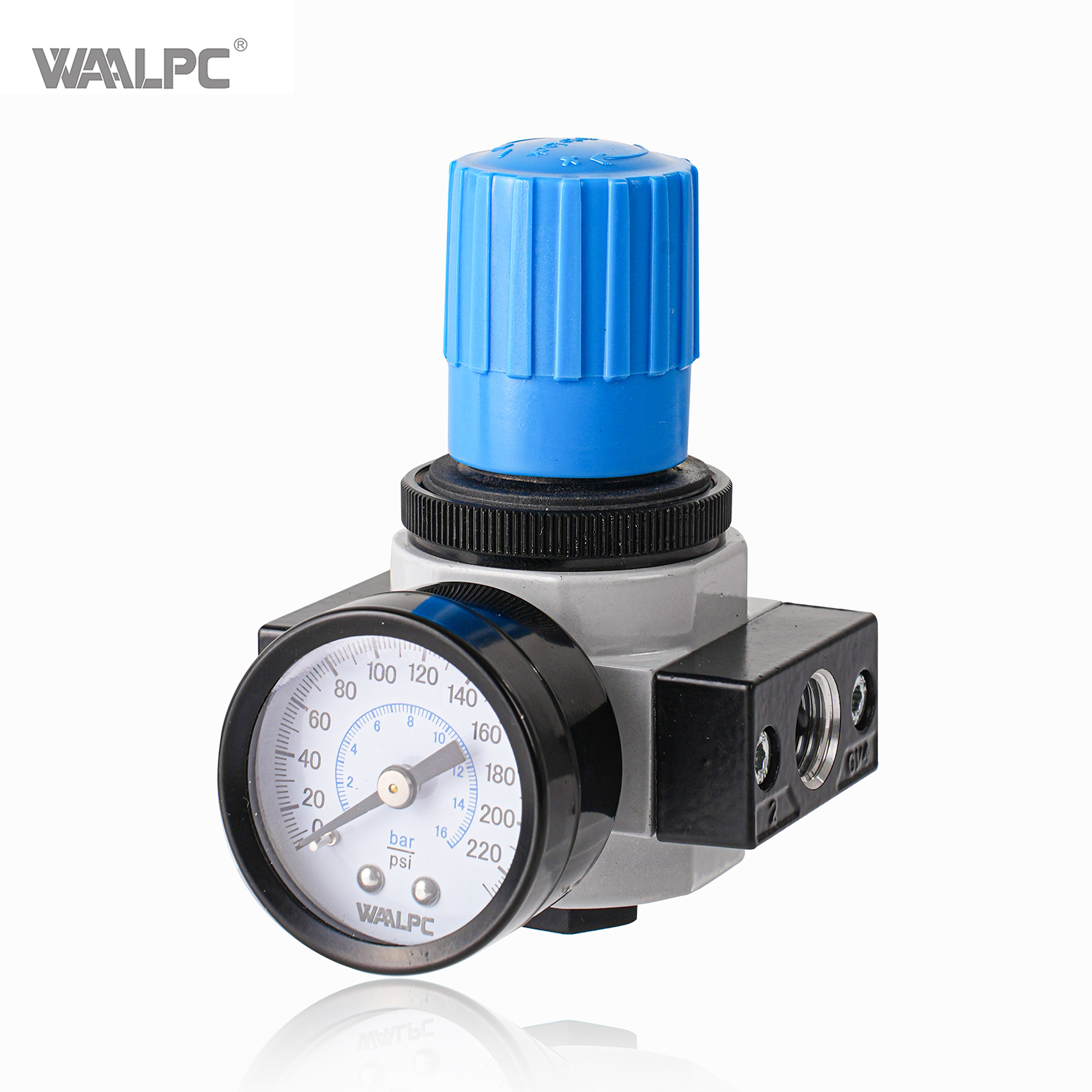 Compressed Air Pressure Reducing Valve High Pressure Regulating Valve Pressure Gauge Suitable for Pneumatic Equipment Compressor