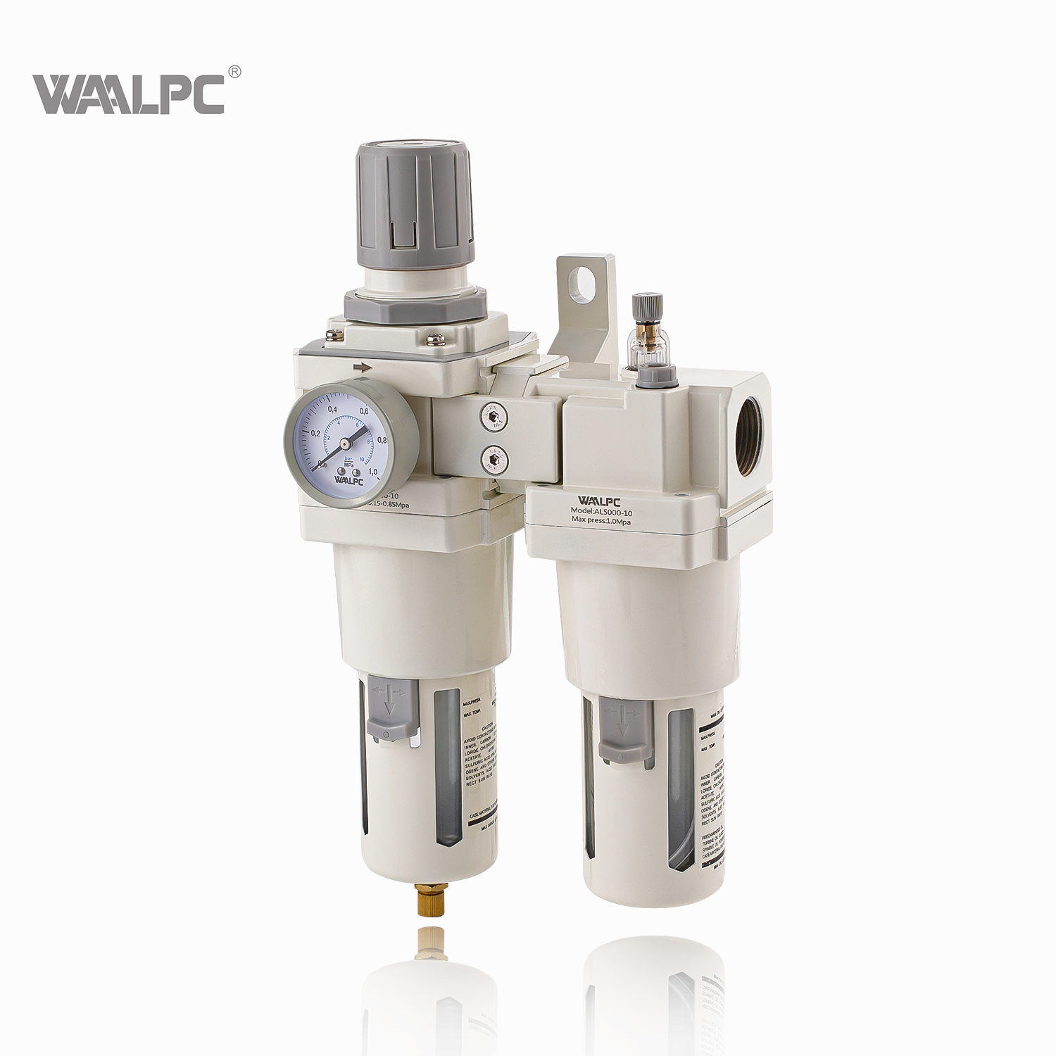 AC5010 white SMC3/4'' 1''Compressed Air Regulator Trap Filter Lubricator Pressure Reducing Valve Oil Separator Frl for Medical industrial