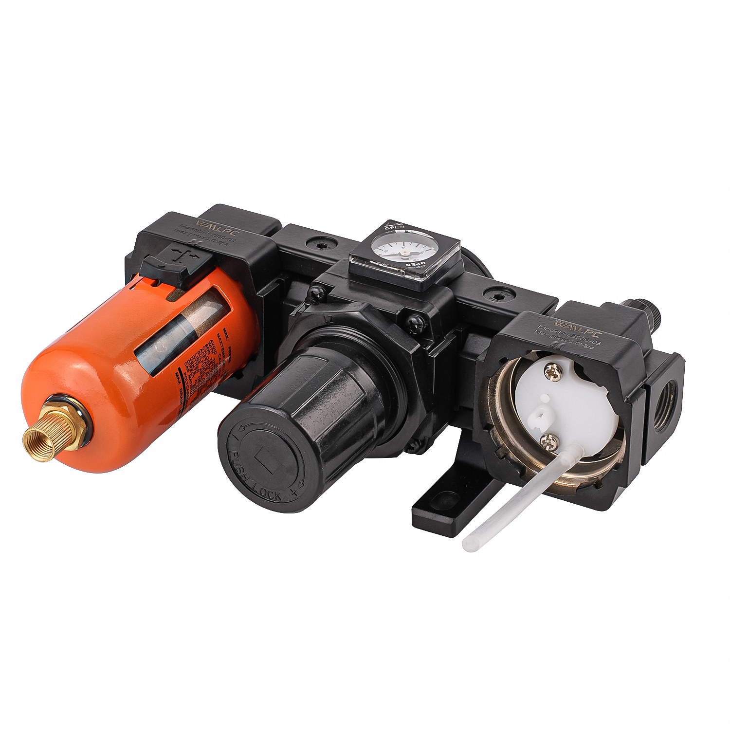 NAC3000 orange SMC 1/4'' 3/8'' in NPT Frl Pressure Regulating Valve Trap Filter Lubricator Air Regulator Moisture Oil Separator Auto Darin built in gauge automotive equipment