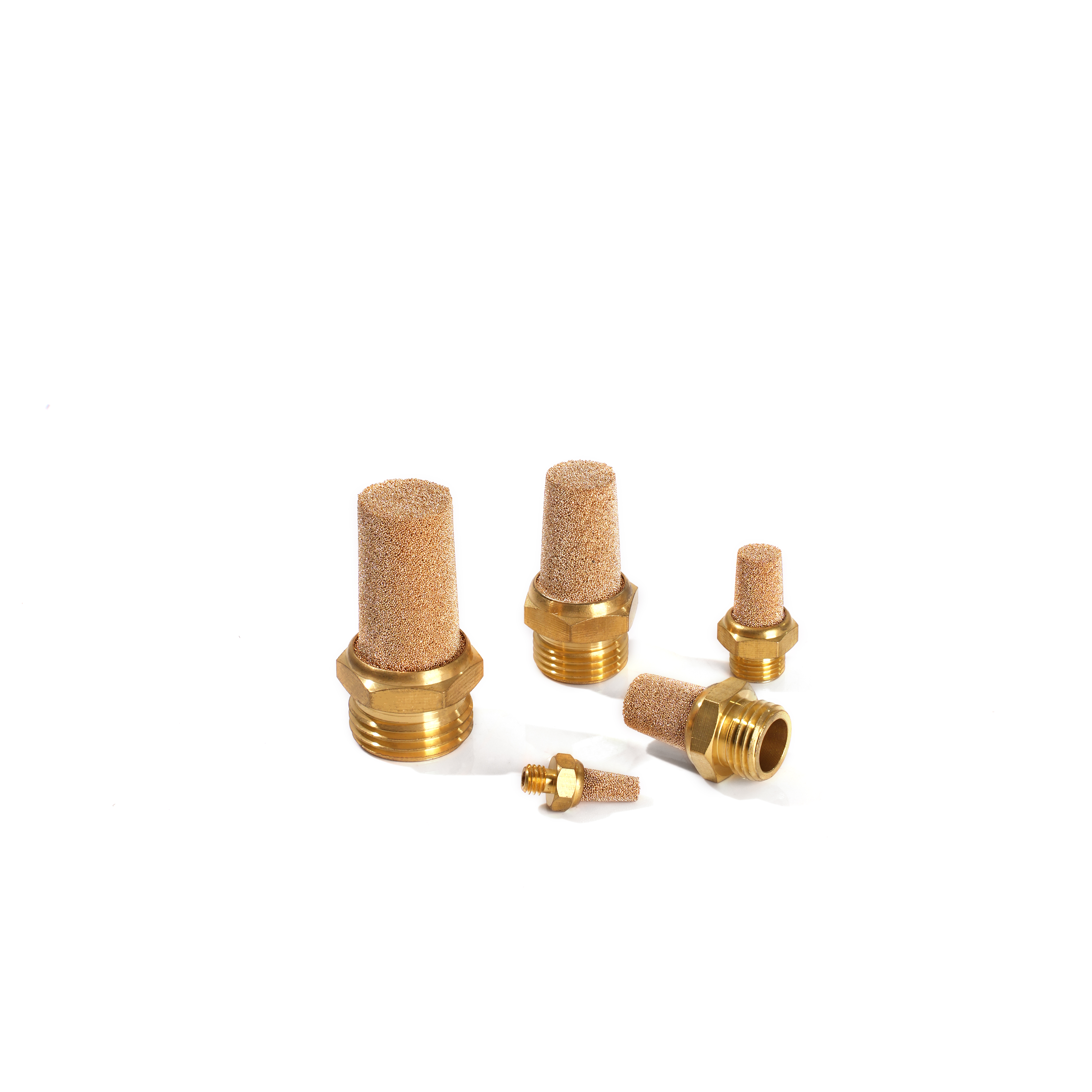 PST Sintered Exhaust Copper Pneumatic Silencer Muffler 1/8 1/4 3/8 1/2 3/4 1 Exhaust Silencer
