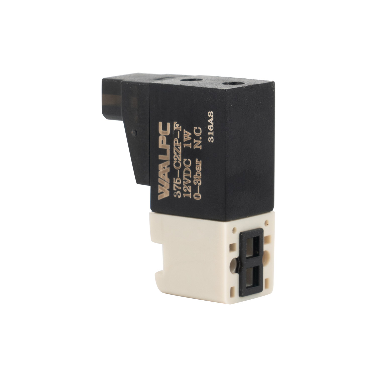 375-C2ZP-F 2/2 way METALWORK 10mm (NC) Mini Solenoid Valve 90° degree right for Sangiacomo sock knitting machines DC6V/12V/24V 240V 110V