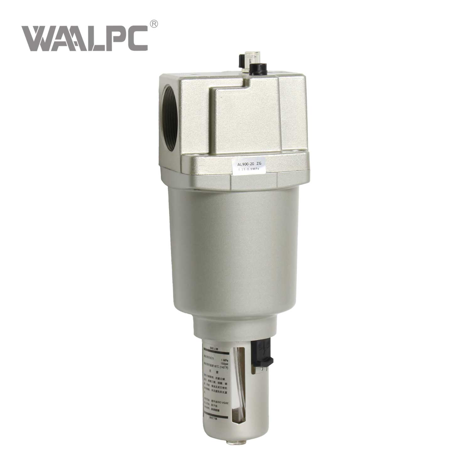 High Flow Air Line Lubricator Large Oil Mist Capacity Industrial Grade Pneumatic Lubrication System