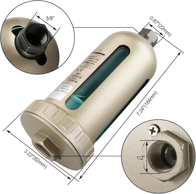 Industrial Auto Drain Valve AD402-04 Condensate Removal with Metal Guard 1.5-9.9bar Pressure Range