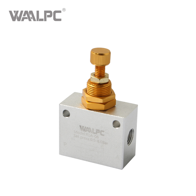 One-way Throttle Valve Pneumatic Air Flow Speed Control Valve KLA Series