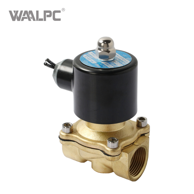 2W Series Brass Solenoid Valve, Direct-Acting, Normally Closed, G1/4