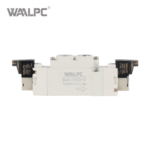 SMC Solenoid Valve Double Coil Pilot-Operated Electric 3 Position 5 Way Connection YSY7220-02 1/4