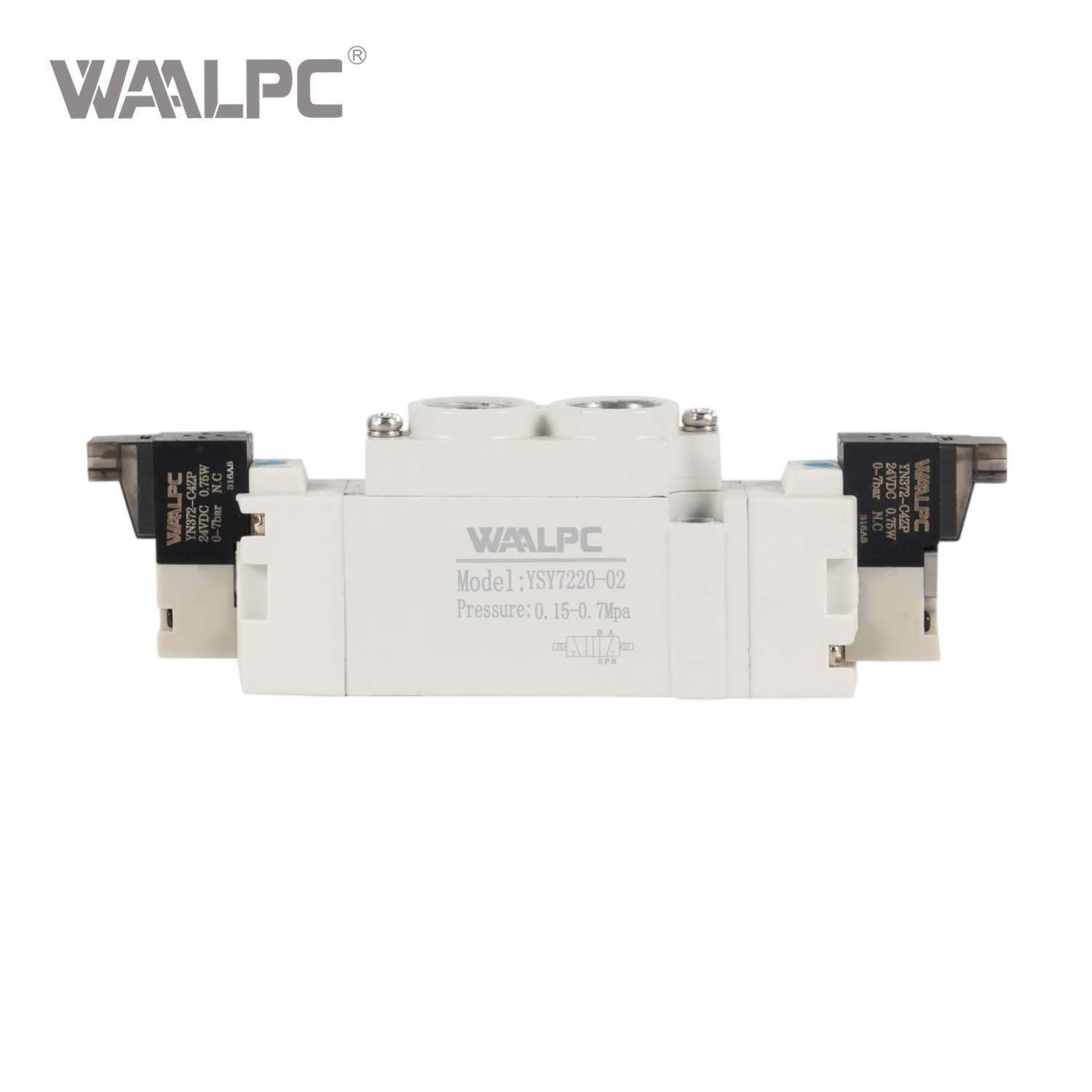 SMC Solenoid Valve Double Coil Pilot-Operated Electric 3 Position 5 Way Connection YSY7220-02 1/4