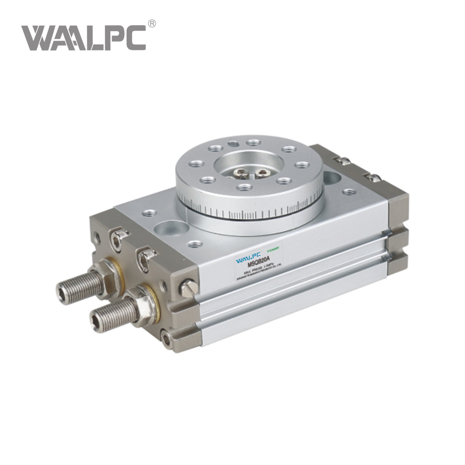 MSQ Series Compact Rotary Actuator Table with Integrated Platform Double Rack And Pinion 0-190° Adjustable Angle Double Acting