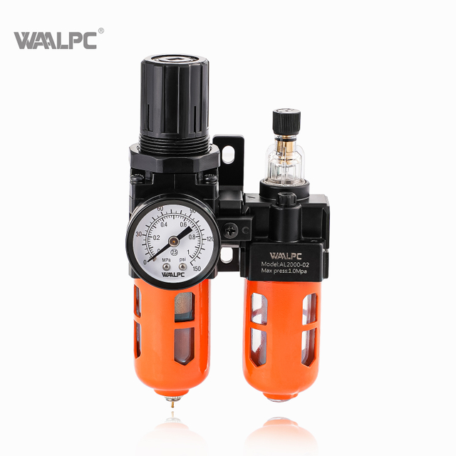 AC2010 Orange SMC1/8 '' 1/4 '' Regulador de ar comprimido TRAP FILTRO LUBRICATOR DA PRESSÃO RECURTADOR DE VÁLVUL